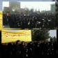 حضور دانشجویان دانشکده فنی و حرفه ای امام خمینی قاینات در راهپیمایی باشکوه 13 ابان 