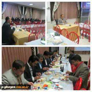 جله بزرگداشت مقام استاد دانشکده فنی و حرفه ای قاینات