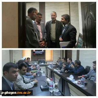 دیدار پرسنل دانشکده فنی و حرفه ای با فرماندار جدید قاینات