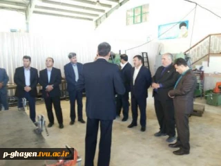 بازدید مسئولین شهرستان از کارگاهها و ساختمان در حال احداث دانشکده