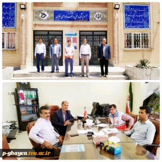جلسه هم اندیشی با حضور نماینده امورجوانان هلال احمر شهرستان قاین