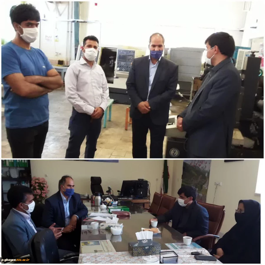 حضور اقای دکتر دستگردی مدیرکل محترم فرهنگی و اجتماعی دانشگاه فنی و حرفه ای کشور 2