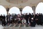 پیاده روی و حضور همکاران مراکز آموزش عالی شهرستان قاینات  بر سر مزار شهدای گمنام جبل النور به مناسبت دومین سالگرد شهادت سردار دل ها ، حاج قاسم سلیمانی 2