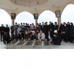 پیاده روی و حضور همکاران مراکز آموزش عالی شهرستان قاینات  بر سر مزار شهدای گمنام جبل النور به مناسبت دومین سالگرد شهادت سردار دل ها ، حاج قاسم سلیمانی 2