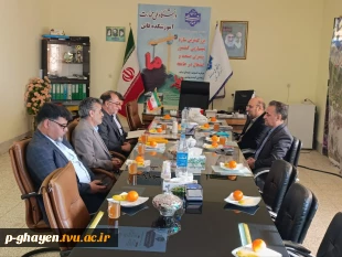 بازدید مدیرکل امور دانشجویی دانشگاه ملی مهارت از آموزشکده قاین 2